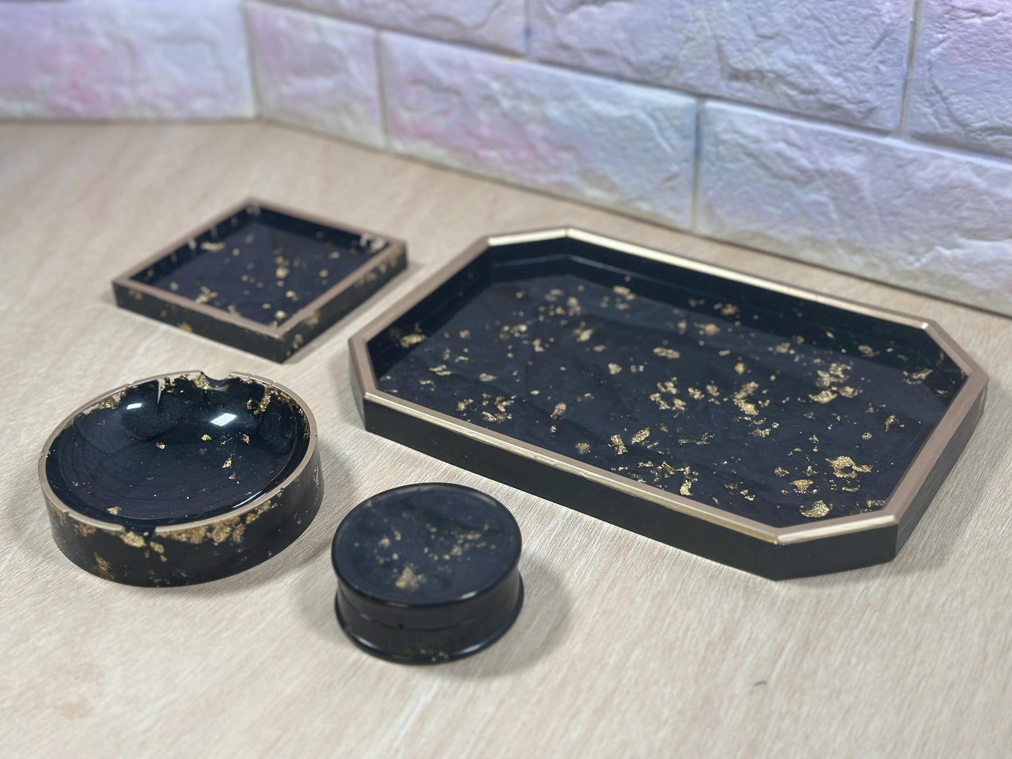 Personalized Rolling Tray set for women/ Decorative Rolling Tray with lid jar / Jewelry Tray / custom, customizable, personalized