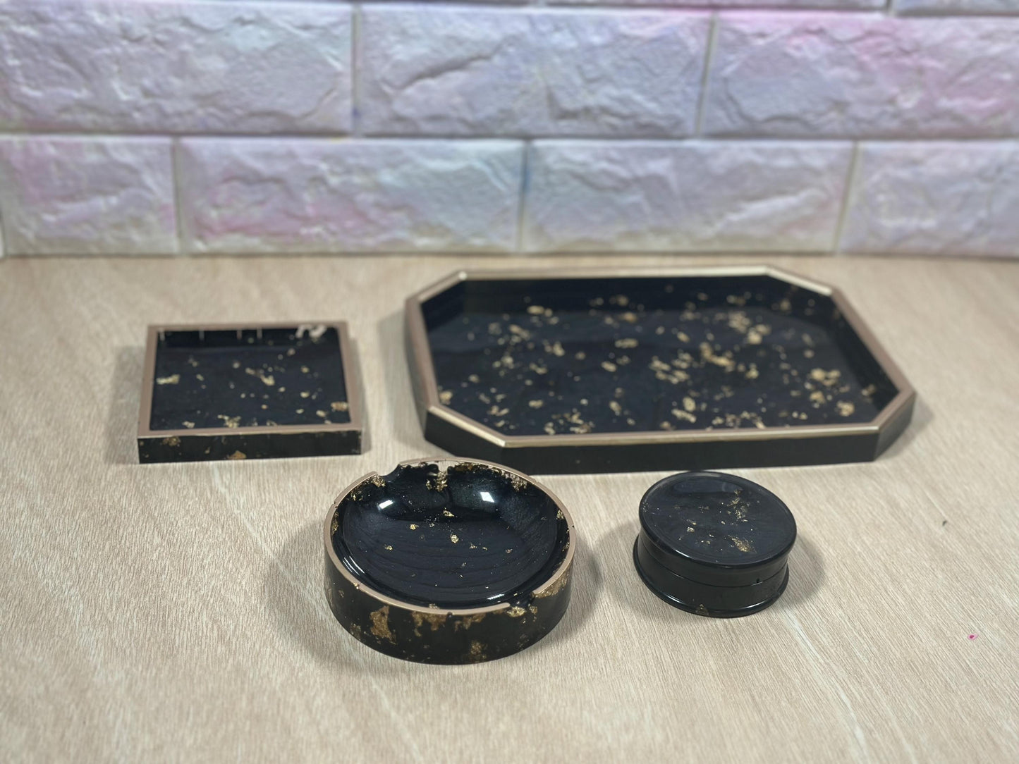 Personalized Rolling Tray set for women/ Decorative Rolling Tray with lid jar / Jewelry Tray / custom, customizable, personalized