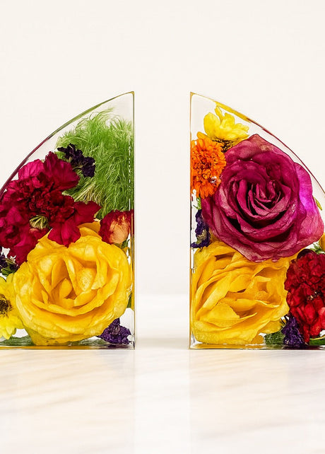 Wedding Flower Preservation Bookends