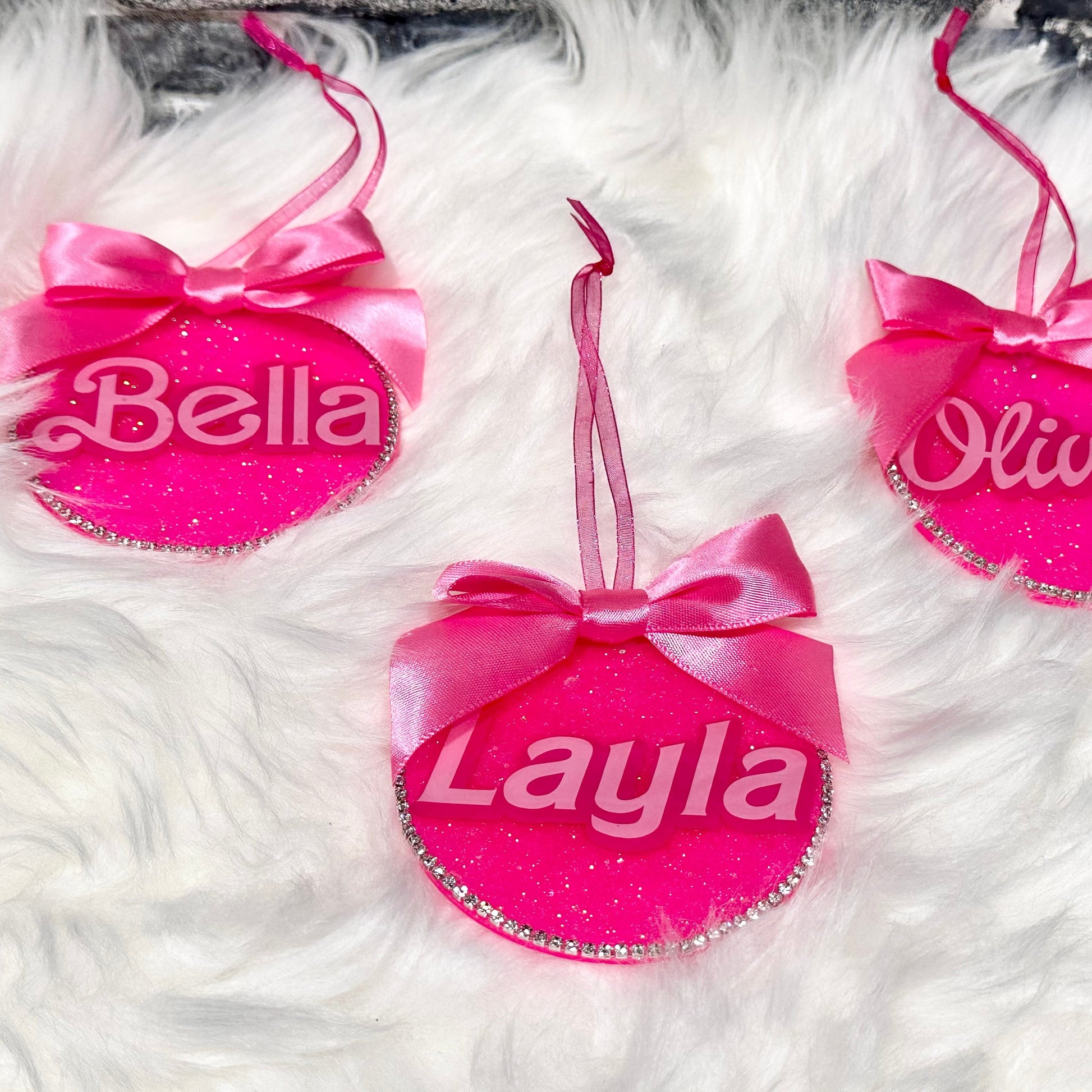 Personalized Christmas Ornament - Handmade By Theia