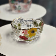 Custom Resin Trinket Bowl – 5″ Floral Catch-All Dish with Gold Trim – Handmade Philadelphia - Handmade By Theia