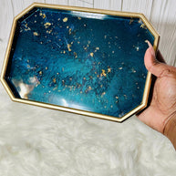 Resin Tray & Lidded Jar Set – Custom Vanity Tray & Jewelry Organizer – Handmade Gift for Her - Handmade By Theia
