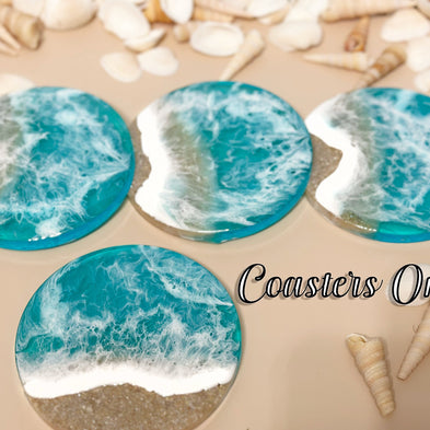 Ocean Wave Coasters Rolling Tray, Custom Rolling tray set Unique Gifts for Him or Her, Perfume Tray, Home Decor Wedding Gift Christmas Gift - Handmade By Theia