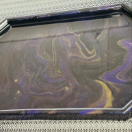 Marble Style Resin Tray & Jar Set – Custom Handmade Home Decor – Vanity or Jewelry Organizer - Handmade By Theia